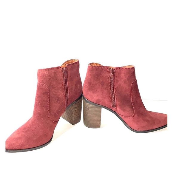 Lucky Brand Fringed Mercerr Suede Ankle Boots - Picture 6 of 6
